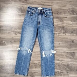 Abercrombie & Fitch Ankle Straight Jeans Size 25